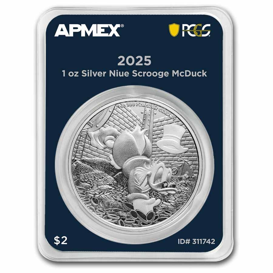 2025 Niue 1 oz Silver $2 Scrooge McDuck (MD® Premier + PCGS FS) | eBay