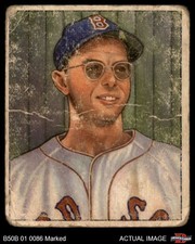 1950 Bowman #3 Dom DiMaggio Red Sox AUTHENTIC