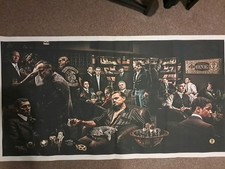 Mafia Legends Vintage Bar Scene Classic Crime Movie Art.