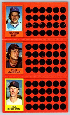 Eddie Murray / Rick Manning / Rick Burleson 1981 Topps Scratch-Offs 9 / 19 / 37