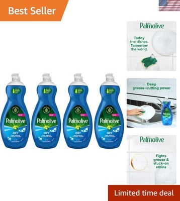 Phosphate-Free Ultra Dish Soap - 32.5 Fl Oz, Pack of 4 for Powerful Cleaning