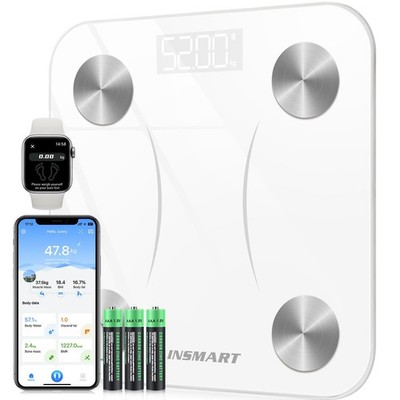 INSMART Personenwaage Digital Waage personen mit Bluetooth Körperfettwaage für