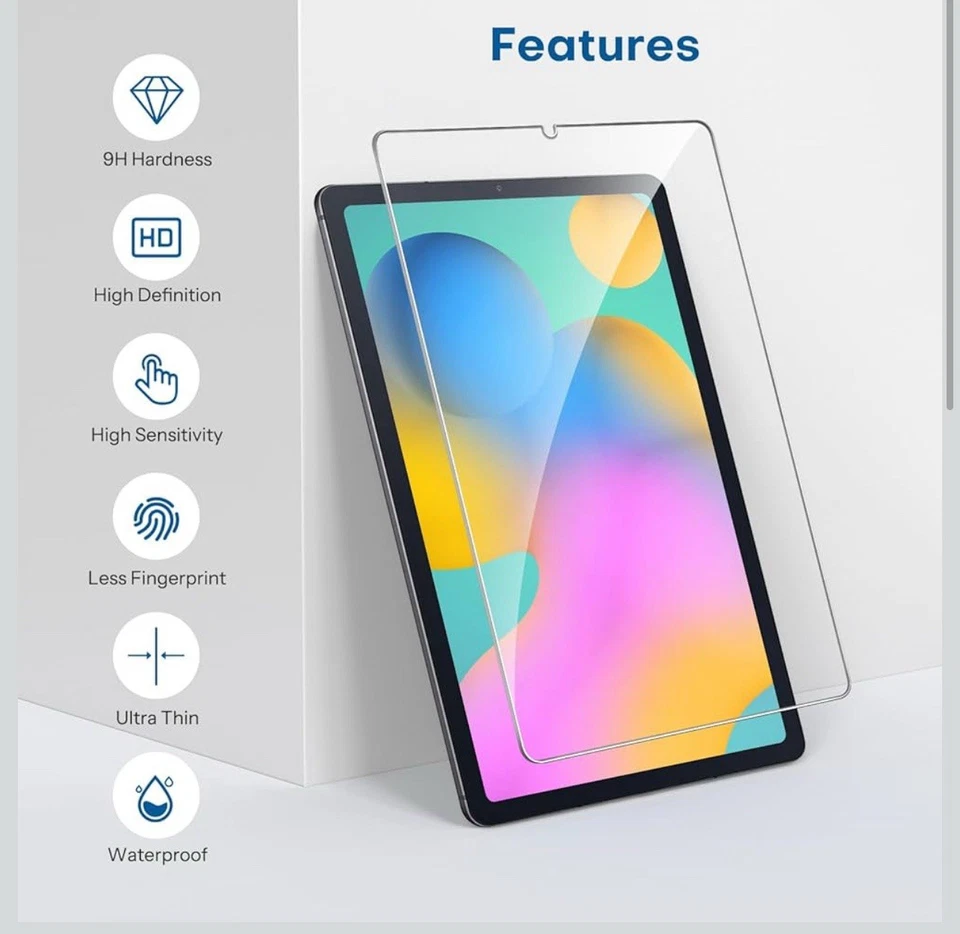 Premium Tempered Glass Screen Protector For Galaxy Tab S6 Lite. - Image 3 of 4