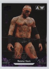 2023 Upper Deck AEW All Elite Wrestling Purple Pyro /149 Malakai Black #14 18dh