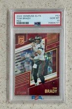 2022 DONRUSS ELITE RED #53 TOM BRADY #d/399 PSA 10 GEM MINT