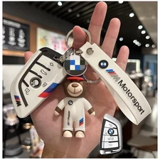 Car Remote Key Fob Cover Case Shell for BMW 3 5 6 X3 X5 X6 M3 M5 Keychain