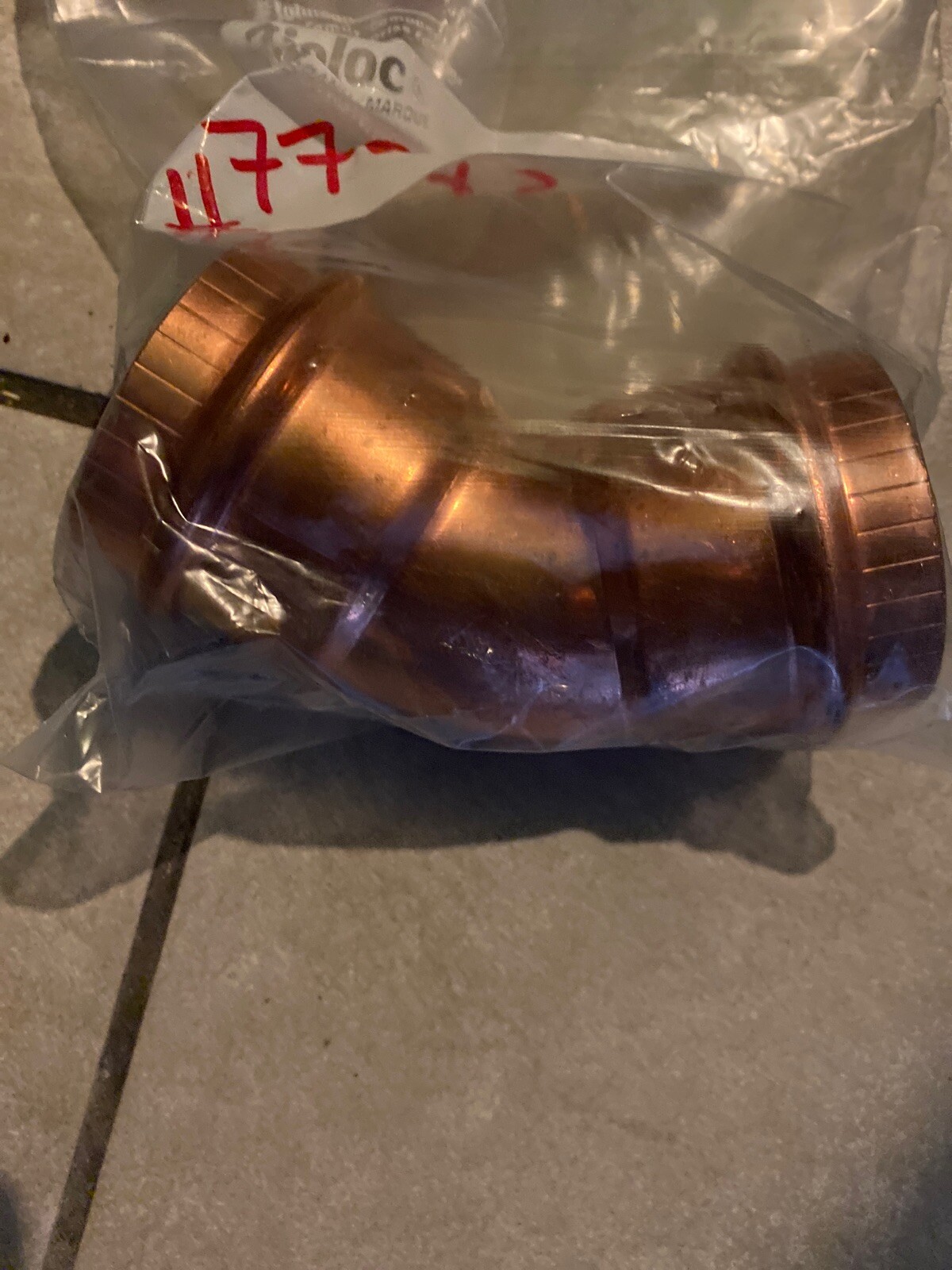 Viega 77043 ProPress 45 Deg. Elbow, Copper, 2"