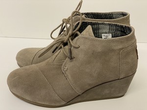 toms desert taupe suede bootie
