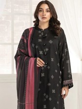 Lawn Printed Shirt, Trouser  Duppata Pakistani Style 3Pc Suit  Unstitched 