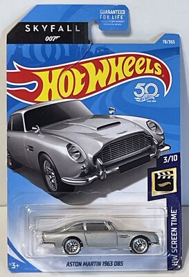 Hot Wheels Aston Martin 1963 DB5 78/365 HW Screen Time Skyfall 007 Bond 50th