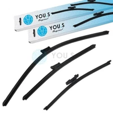 YOU.S GENUINE WINDSCREEN WIPER SET FRONT + REAR for VW Polo (6R1, 6C1) - NEW