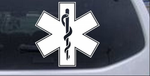 EMT Star of Life Car or Truck Window Laptop Decal Sticker - Bild 1 von 32