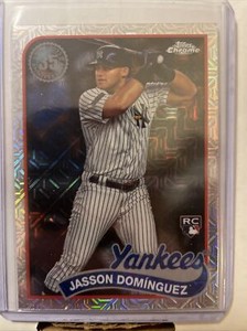 2024 Topps Series 1 Jasson Dominguez RC Silver Pack Chrome Mojo #T89C-33 Yankees