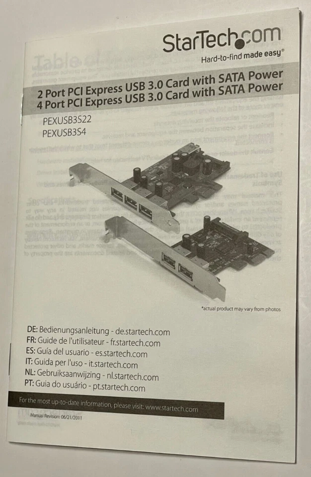 StarTech 2 Port SuperSpeed USB 3.0 PCI Express Card w/ SATA Power (PEXUSB3S22) - Image 4 of 4