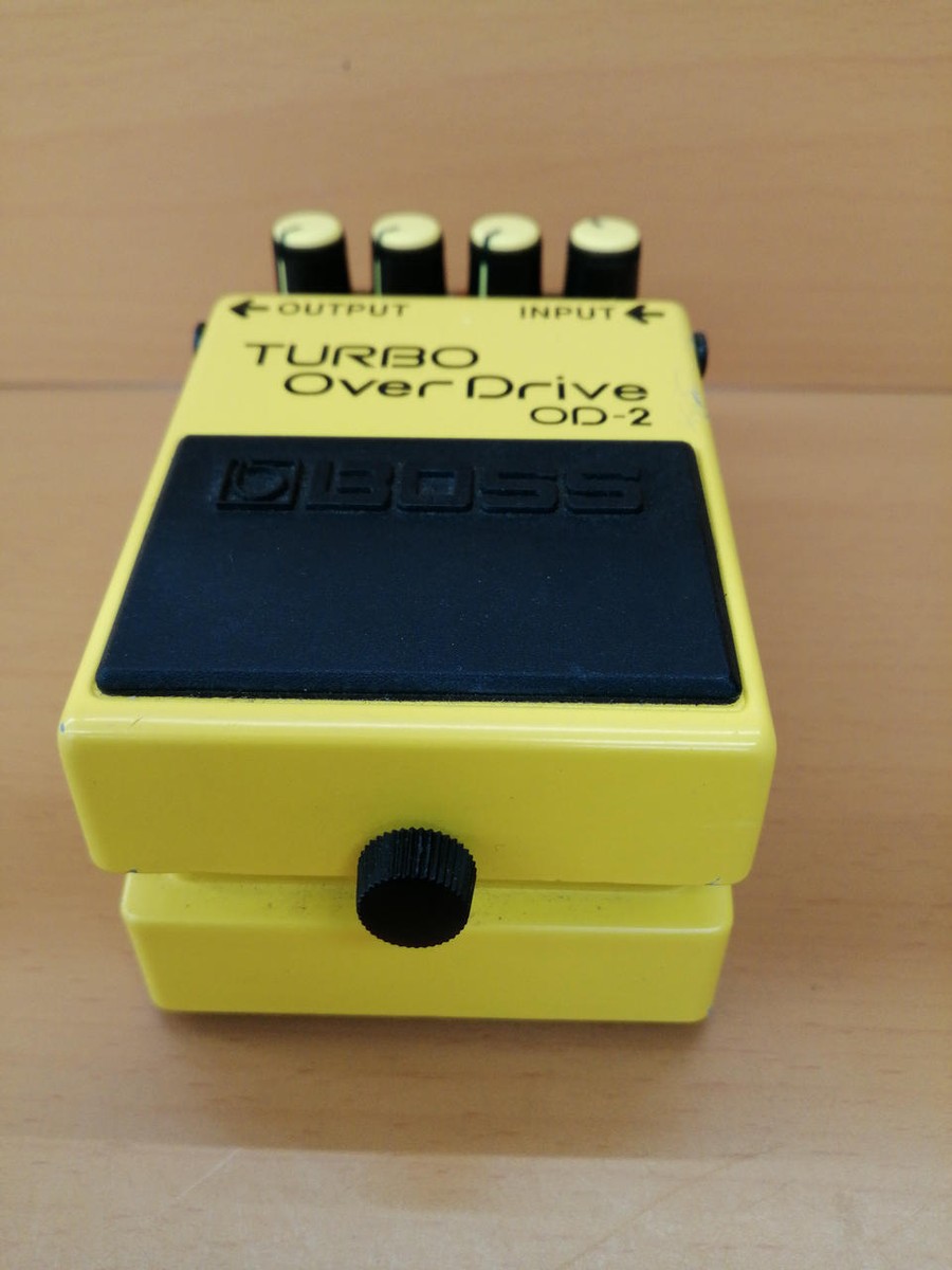 日本製 BOSS TURBO Over Drive OD-2 JAPAN Boss Turbo Overdrive OD-2 1988 Made in Japan Vintage Pedal