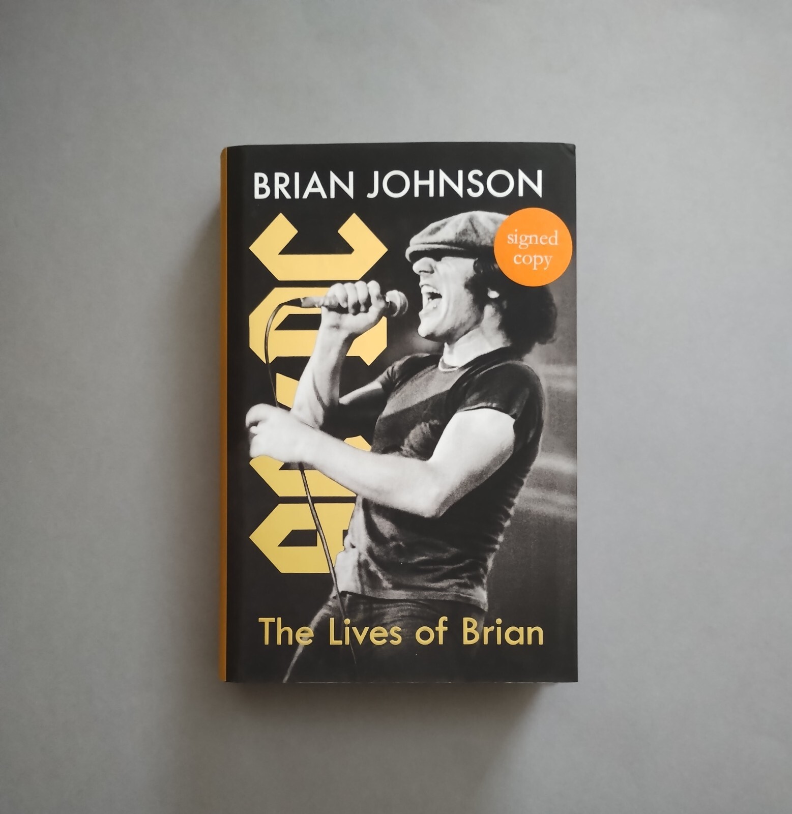 The Lives Of Brian SIGNED Copy Brian Johnson AC/DC for sale online 