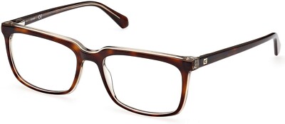 GUESS GU50063 056 Tortoise Plastic Optical Eyeglasses Frame 54-18-145 50063 GU