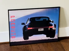 1989 Flying Porsche 911 Turbo Poster 24x36” TV Show Jerry Seinfeld
