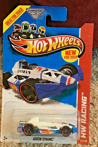 Hot Wheels HW Racing Arrow Dynamic #110/250 White and Blue MOC