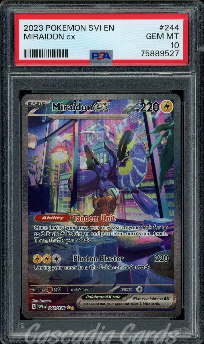 Miraidon ex (244/198) [Scarlet & Violet: Base Set] PSA 10