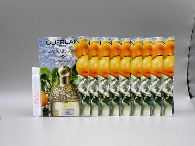 LOT OF 10 GUERLAIN AQUA ALLEGORIA MANDARINE BASILIC EDT 1ML*10PCS