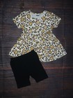 NEW Boutique Minnie Mouse Leopard Tunic Shorts Girls Outfit 2T — photo 1