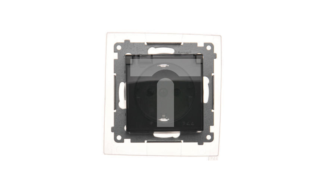 Simon 54 Schuko socket for IP44 version with shutters and frame seal (mod /T2UK