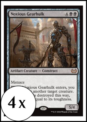 MTG - 4 x Noxious Gearhulk - Duskmourn Commander - Playset 4x x4