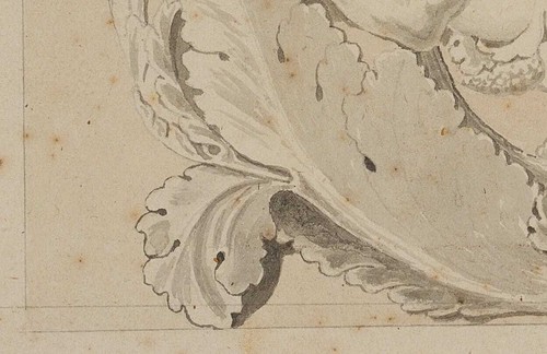 Löwe und Arkanthusblatt, um 1820, Bleistift Klassizismus Unbekannt (19.Jhd) - Picture 7 of 8