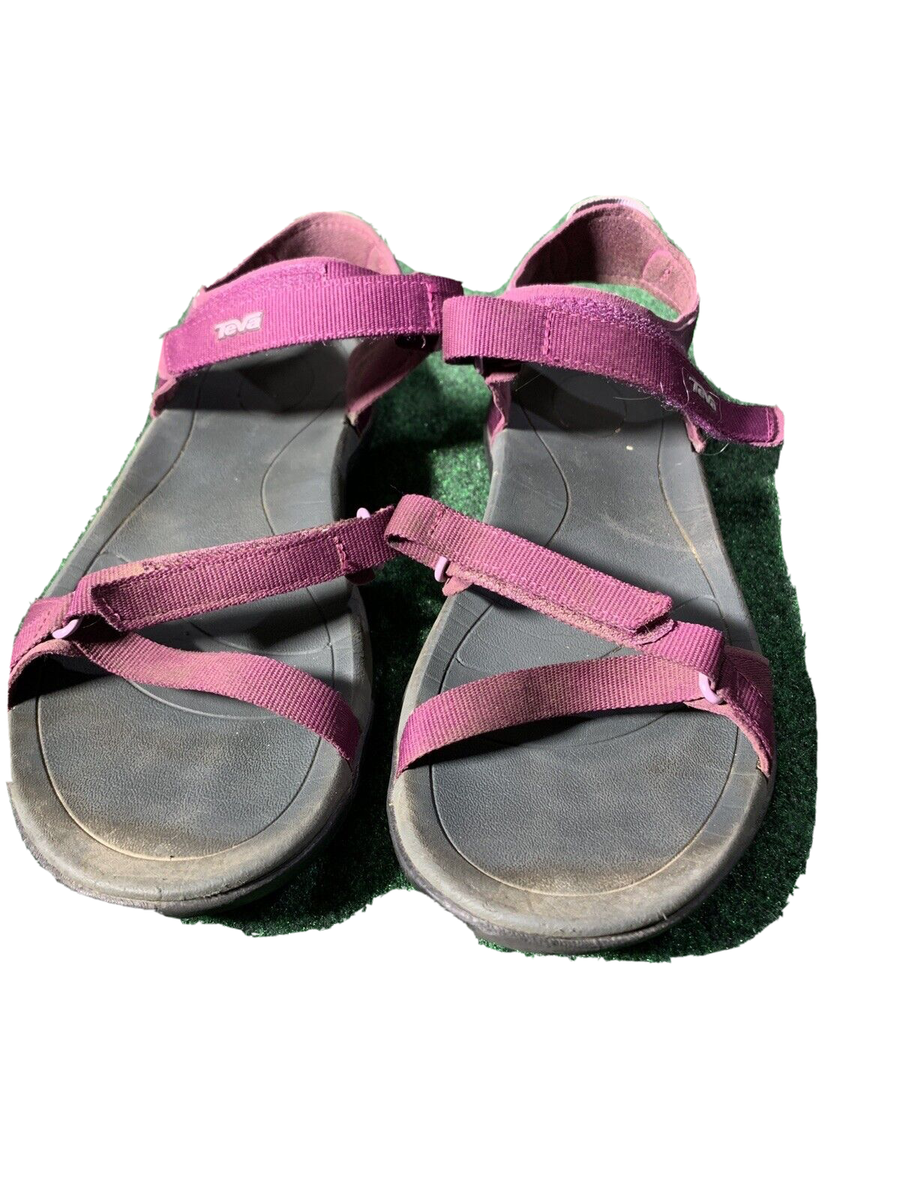 Teva Sandals Women sz Purple Verra Hiking Water Sports Adjustable Strap  Shoes