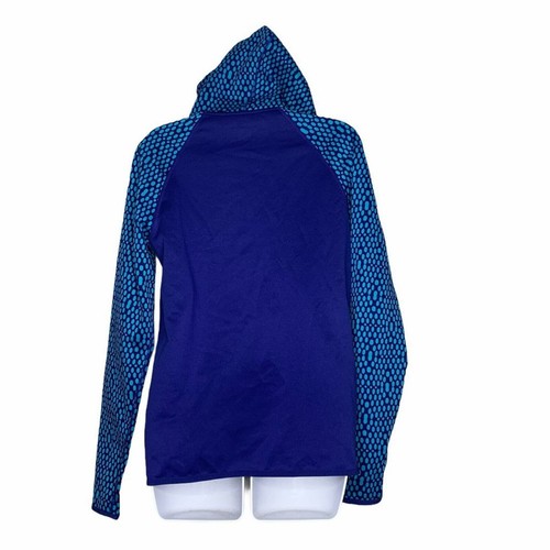Nike Just Do It Streetwear Blue HoodieSweatshirt Sm Polka Dot Therma Fit Sport - Picture 4 of 10