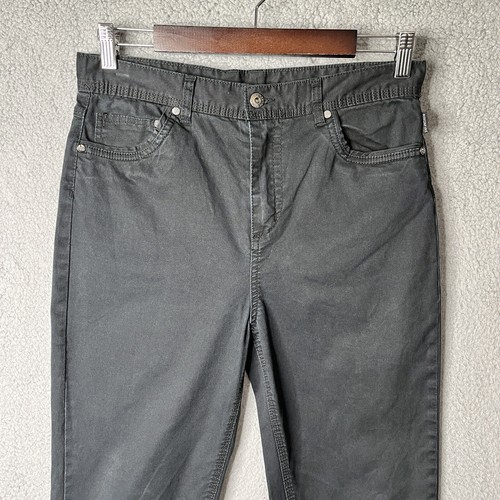 Ring of Fire Damen Hose Größe 20 Schwarz Chino Gerade 5 Taschen Freizeit W29 L28 - Bild 3 von 14