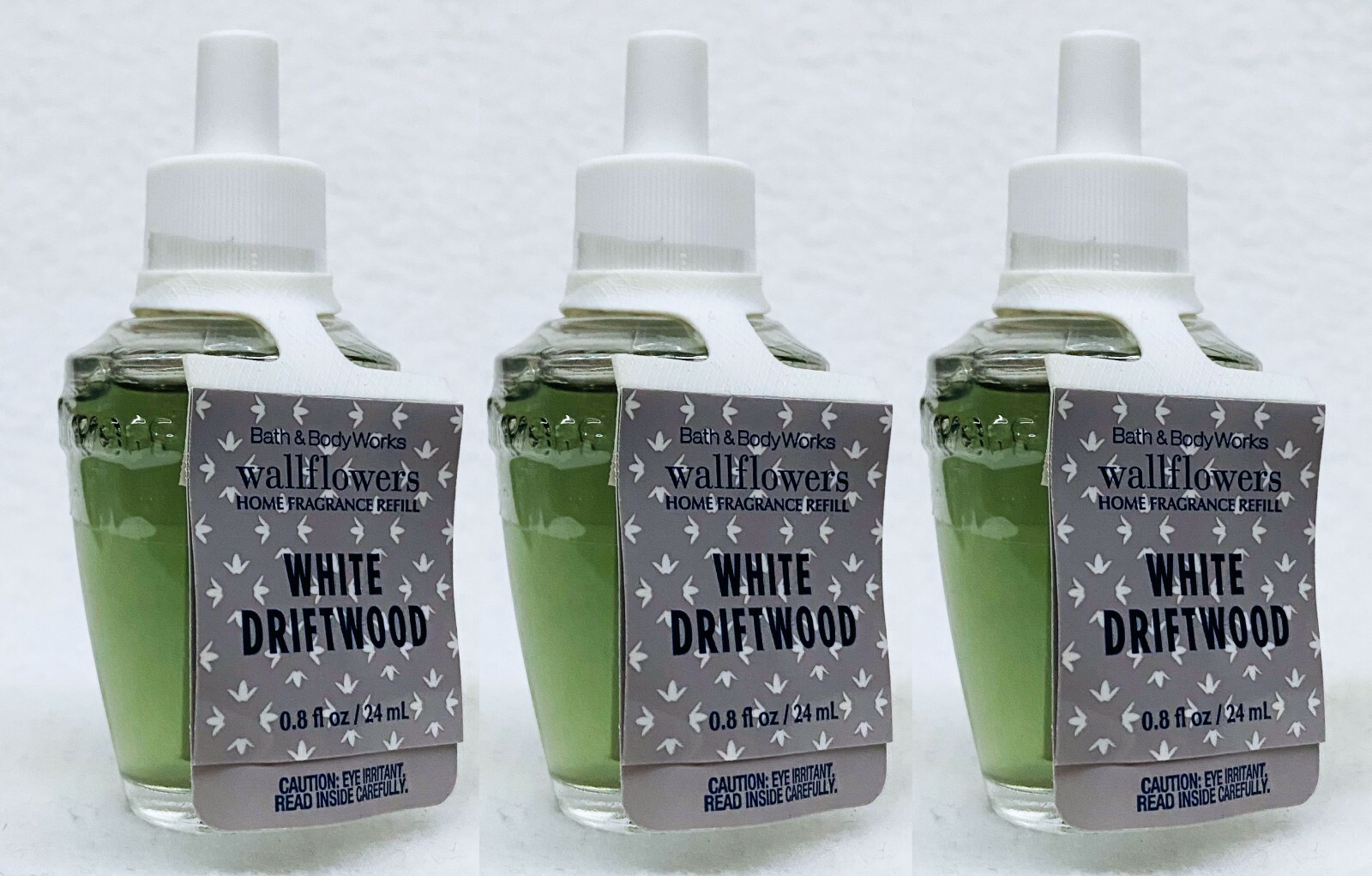 3 Bath Body Works WHITE DRIFTWOOD Wallflower Home Scent Oil Refill Bulb
