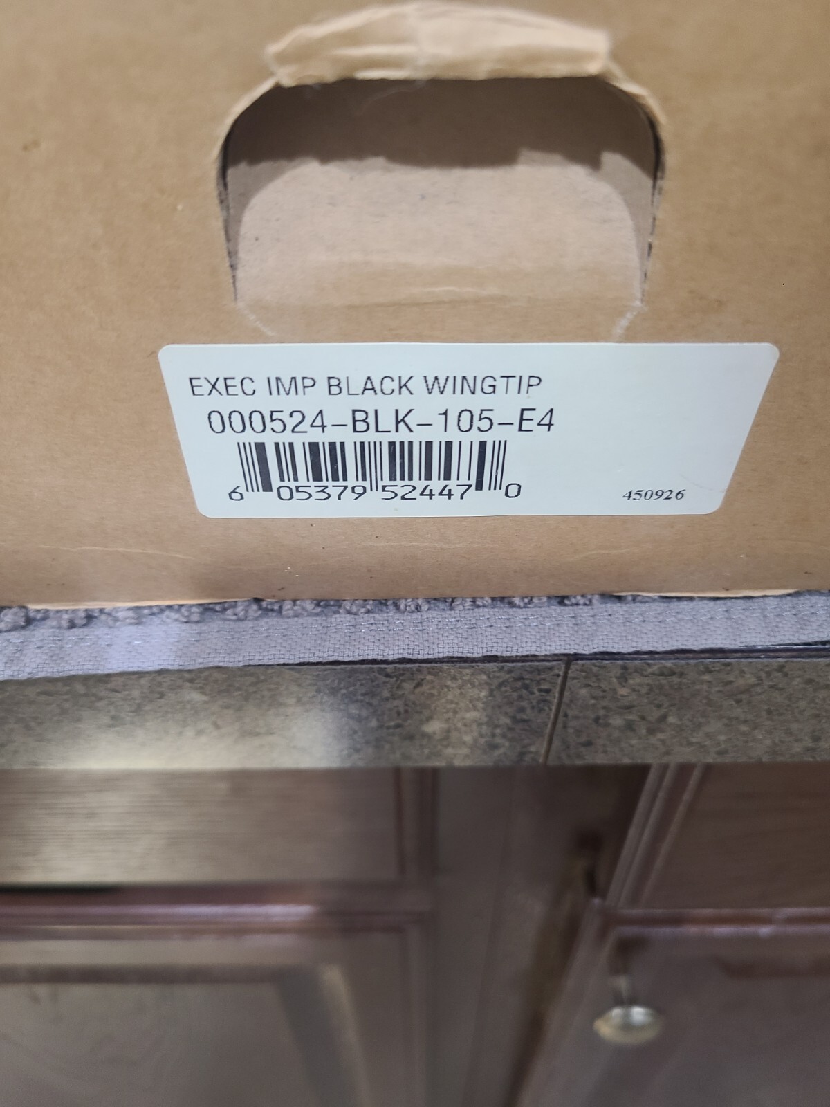 Executive Imperial By B.A. Mason Vintage Wingtip Black  Men Dress Shoes SZ 10.5