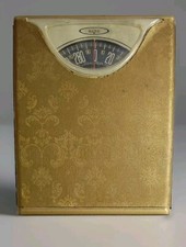 Vintage Scale/ Retro 1950's BORG Bathroom Scale. GOLD Works