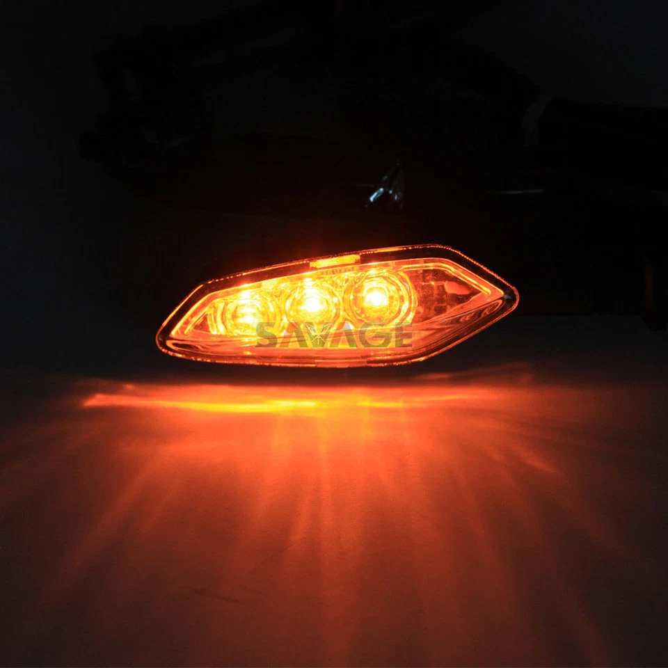 Para YAMAHA FZ-03 FZ-07 FZ-09 FZ-10 FZ-25 LED Señal de giro Luz Indicadora Lámpara Foto 4 de 4