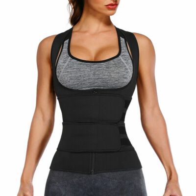 Hot Neoprene Sauna Sweat Waist Trainer Trimmer Vest for  display picture 3