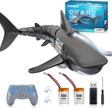 2.4G Remote Control Shark Toy 1:18 Scale High Simulation Shark Shark for Swimmin