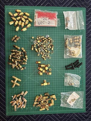 Lot Of Eaton Aeroquip Weatherhead Brass Fittings for Hydraulic Lines