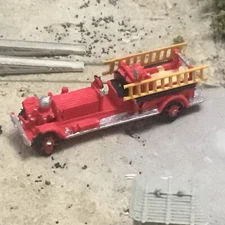 N SCALE AHRENS FOX  PISTON PUMPER FIRE TRUCK ENGINE 1930'S unpainted 3 D model