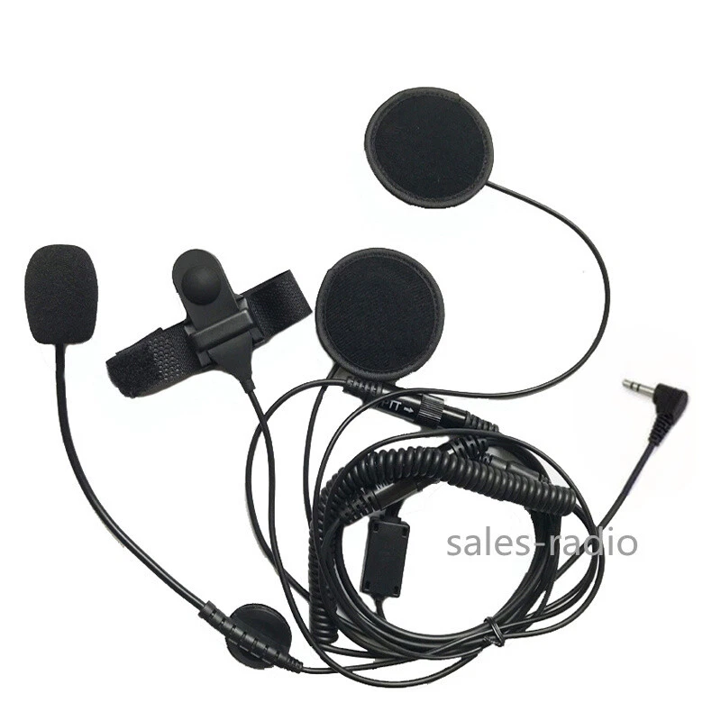 2.5mm Motorcycle Helmet Racing Headset Earpiece Mic For Motorola Talkabout Radio - Image 2 of 4