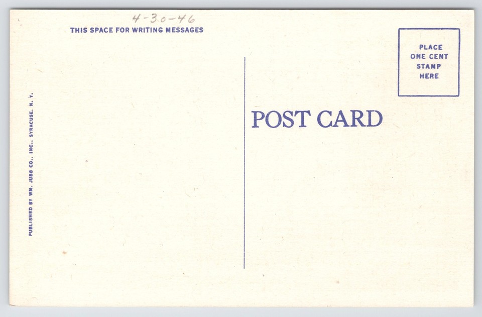 Ogdensburg New YorkPost OfficeNewton Martin Curtis MonumentLinen