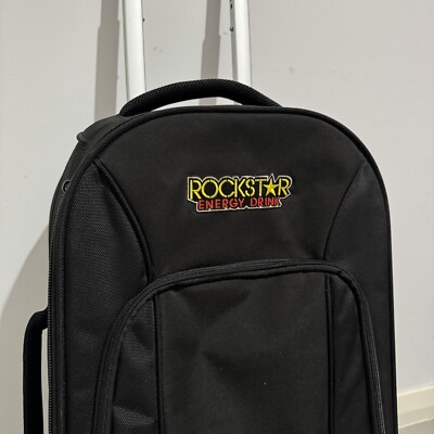 Valise à Roulettes Rockstar Energy Drink - Merchandise Officiel - Nylon Noir - Occasion