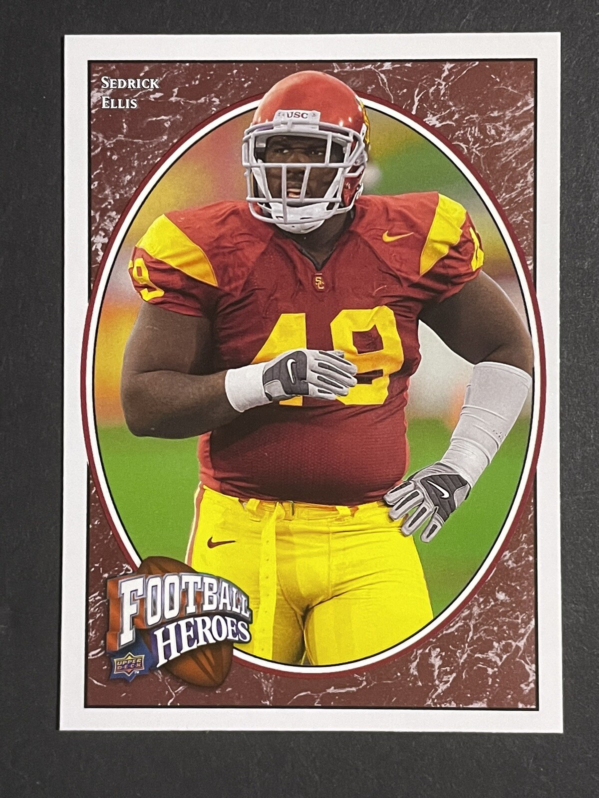 2008 Upper Deck Football Heroes Sedrick Ellis Rookie Card - USC Trojans