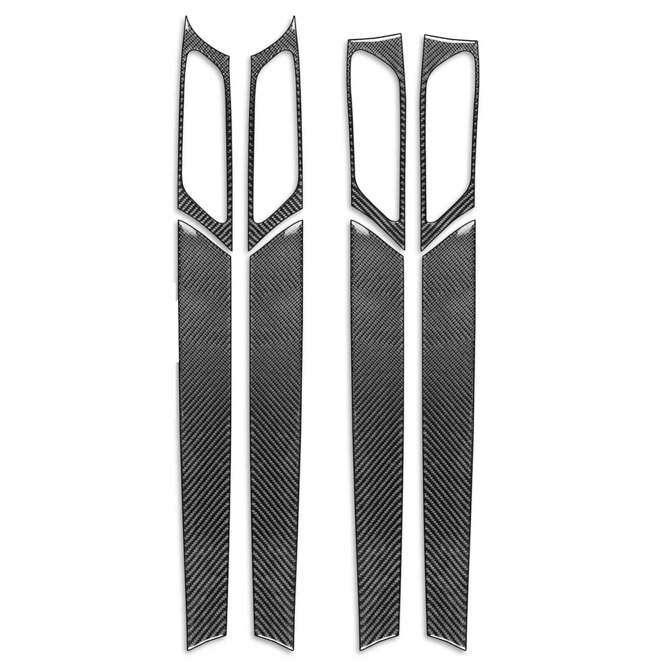 Cubierta de panel de puerta interior de fibra de carbono roja 8 piezas para BMW X3 F25 X4 F26 11-17 Foto 2 de 4