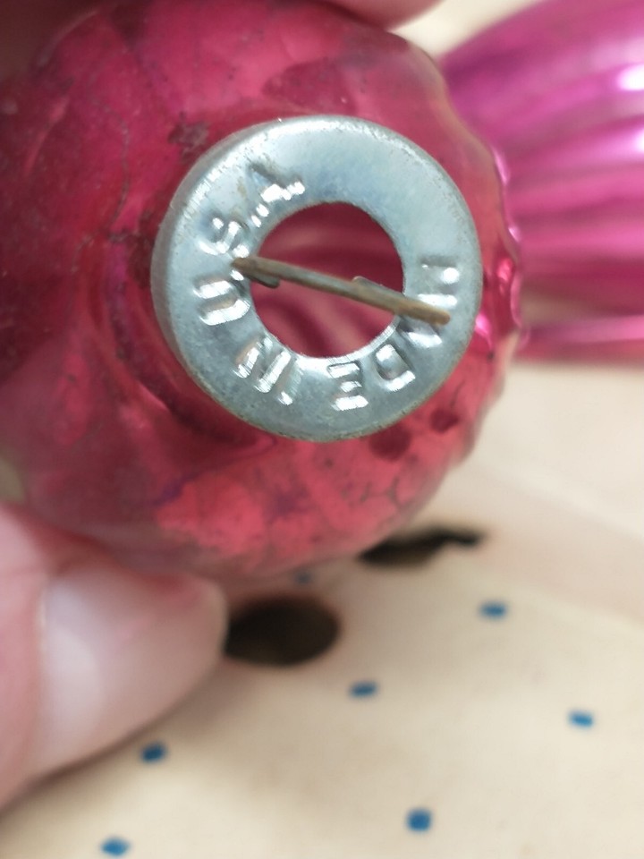 Paragon Christmas Pink Teardrop Ornaments Set of 5 Vintage eBay