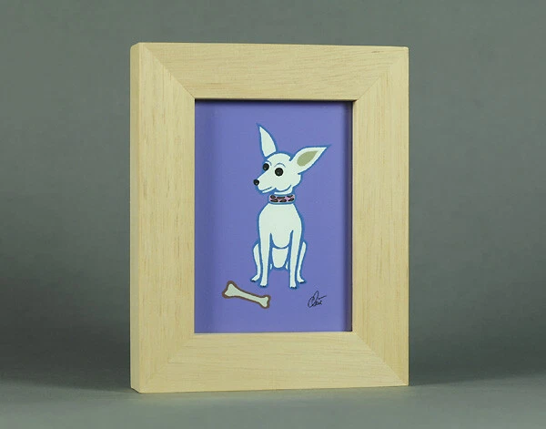 JACQUELINE DITT - The Chihuahua Dog o.Mini ACEO ltd.Druck Grafik ger.sig.Hund  - Bild 2 von 3