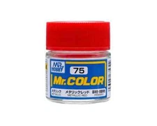 GSI Creos Mr. Hobby C75 Metallic Red Acrylic Hobby Paint (10ml) GUZC075