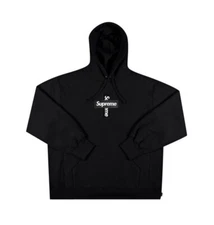 Supreme Cross Box Bogo Hoodie Black Size Medium