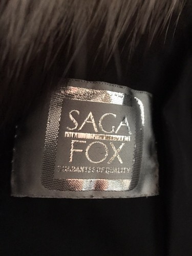 PELLICCIA SAGA FOX IN VOLPE ARGENTATA TAGLIA 44 - Foto 7 di 7
